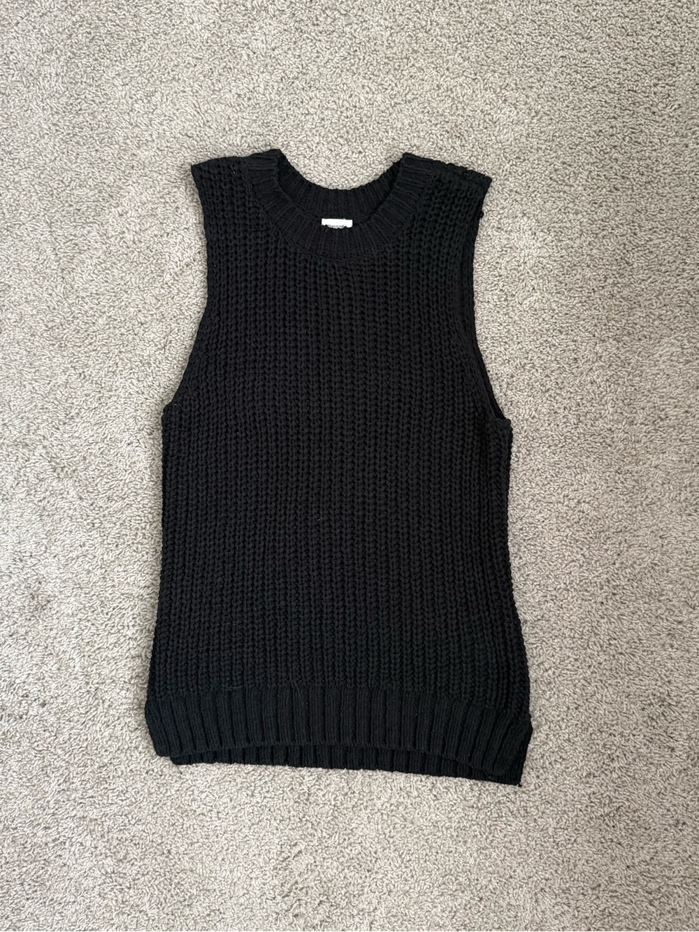 Abercrombie & Fitch Black Easy Shaker Sweater Tank